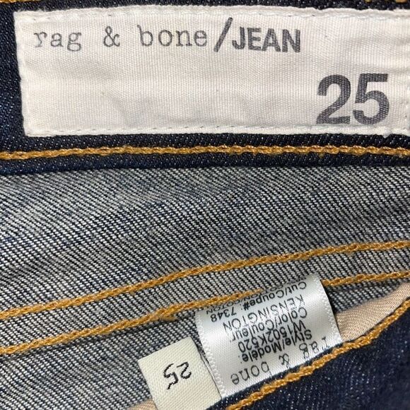 Rag & Bone Cate Mid-Rise Skinny Ankle Jeans Size 25 Kensington Wash $195 - Picture 7 of 13